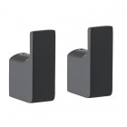 Gedy Pirenei wieszak punktowy 2 sztuki czarny