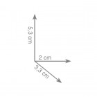 Gedy Pirenei wieszak punktowy 2 sztuki czarny