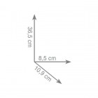 Gedy Pirenei szczotka WC wisząca czarna