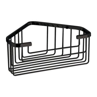 Gedy Koszyk prysznicowy narożny czarny