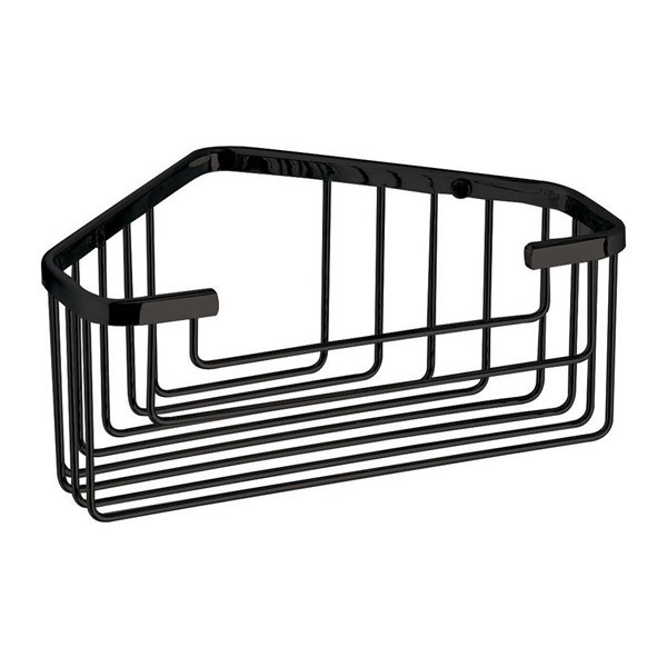 Gedy Koszyk prysznicowy narożny czarny