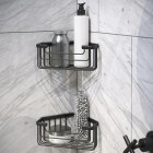 Gedy Koszyk prysznicowy narożny czarny