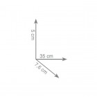 Gedy Eros wieszak na ręcznik 35 cm czarny