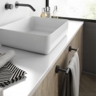 Gedy Eros wieszak na ręcznik 45 cm czarny