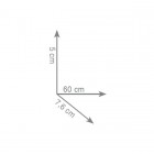 Gedy Eros wieszak na ręcznik 60 cm czarny