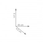 Gedy Eros wieszak na ręcznik dwuramienny czarny