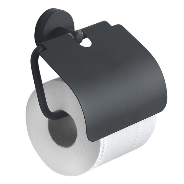 Gedy Eros uchwyt na papier z klapką czarny