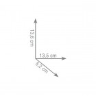 Gedy Eros uchwyt na papier z klapką czarny