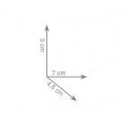 Gedy Eros wieszak punktowy czarny