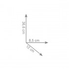 Gedy Eros szczotka WC wisząca czarna