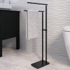 Gedy stojak na ręczniki czarny