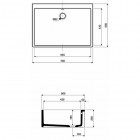 Koło Nova Pro zlew ceramiczny 70 cm