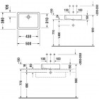 Duravit Vero umywalka nablatowa 50x38 cm
