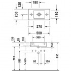 Duravit Vero umywalka 50x25cm prawa