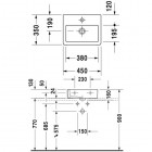 Duravit Vero umywalka 45x35 cm