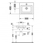 Duravit 2nd floor umywalka 50x40cm