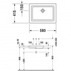 Duravit 2nd floor umywalka nablatowa 58x41,5cm