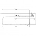 Koło Traffic umywalka meblowa 120 cm z otworem z przelewem