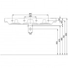 Koło Traffic umywalka meblowa 120 cm z otworem z przelewem