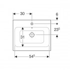 Geberit iCon umywalka 60 cm, nablatowa