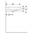 Geberit iCon umywalka 60 cm, nablatowa