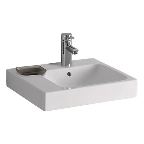 Geberit iCon umywalka nablatowa lewa z mydelniczką 50 cm 124650000