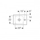 Geberit iCon umywalka 38 cm, prawa