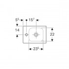 Geberit iCon umywalka 38 cm, lewa