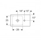 Geberit iCon umywalka 53 cm, prawa