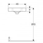Geberit iCon umywalka narożna 33 cm