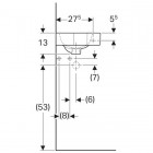 Geberit iCon umywalka narożna 33 cm