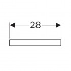 Geberit Publica Osłona krawędzi umywalki