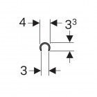 Geberit Publica Osłona krawędzi umywalki