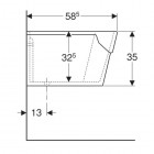 Geberit Publica Umywalka wiekcyjna 74 cm