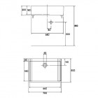 Geberit Satellit Umywalka wielofunkcyjna 70x50 cm