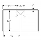 Geberit Publica Umywalka wielofunkcyjna 90x56 cm