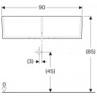 Geberit Publica Umywalka wielofunkcyjna 90x56 cm