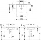 Duravit Starck 3 umywalka 55x43 cm