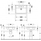 Duravit Starck 3 umywalka 60x45 cm