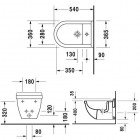 Duravit Starck 3 bidet wiszący Compact 223015