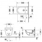 Duravit Starck 3 bidet wiszący Compact 228015