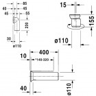 Duravit zestaw łączący Vario