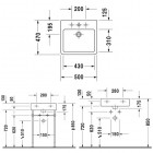 Duravit Vero umywalka 1-otworowa 50x47 cm