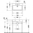 Duravit Vero umywalka 1-otworowa 70x47 cm