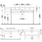 Duravit Vero umywalka 3-otworowa 120x47 cm