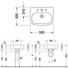 Duravit D-Code umywalka 55x43 cm