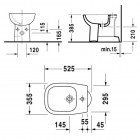 Duravit D-Code bidet stojący 223710