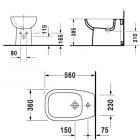 Duravit D-Code bidet stojący 224110