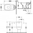 Duravit D-Code miska WC stojąca lejowa odpływ pionowy 211101