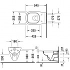 Duravit D-Code miska WC wisząca 35,5x54 cm